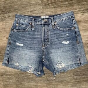 Free People We The Free Makai Cutoff Shorts Womens 26 Distressed Denim